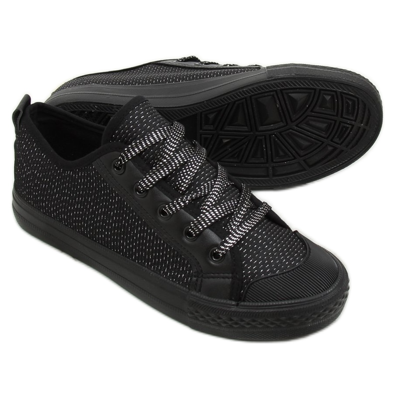 Schwarze Damen Sneaker BOK-1138 Schwarz