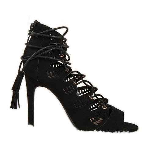 Vices Sandalen aus Wildleder schwarz