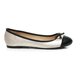 Bestelle Zweifarbige Ballerinas gelb