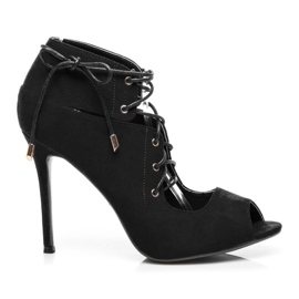 Vices Mirella gebundene Sandalen schwarz