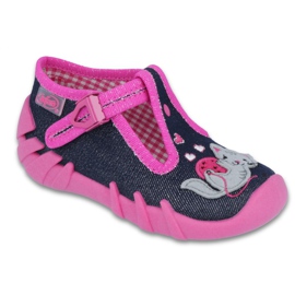 Befado Kinderschuhe 110P348 rosa navy blau