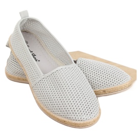Graue Mesh-Espadrilles JX1029 Grau