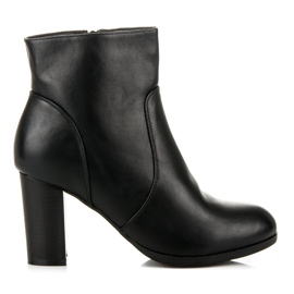 Super Mode Bequeme Stiefel auf einem Pfosten schwarz