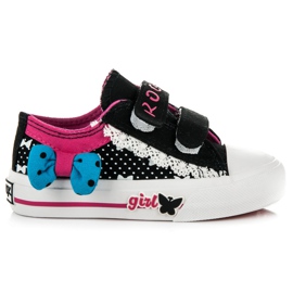 Rock And Joy Samt-Turnschuhe für Mädchen schwarz