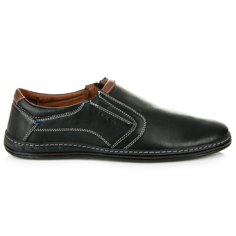 Lucca Leder Herrenschuhe schwarz