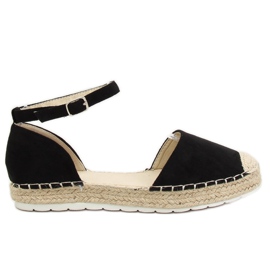 Schwarze Damen Espadrilles JH85 Schwarz