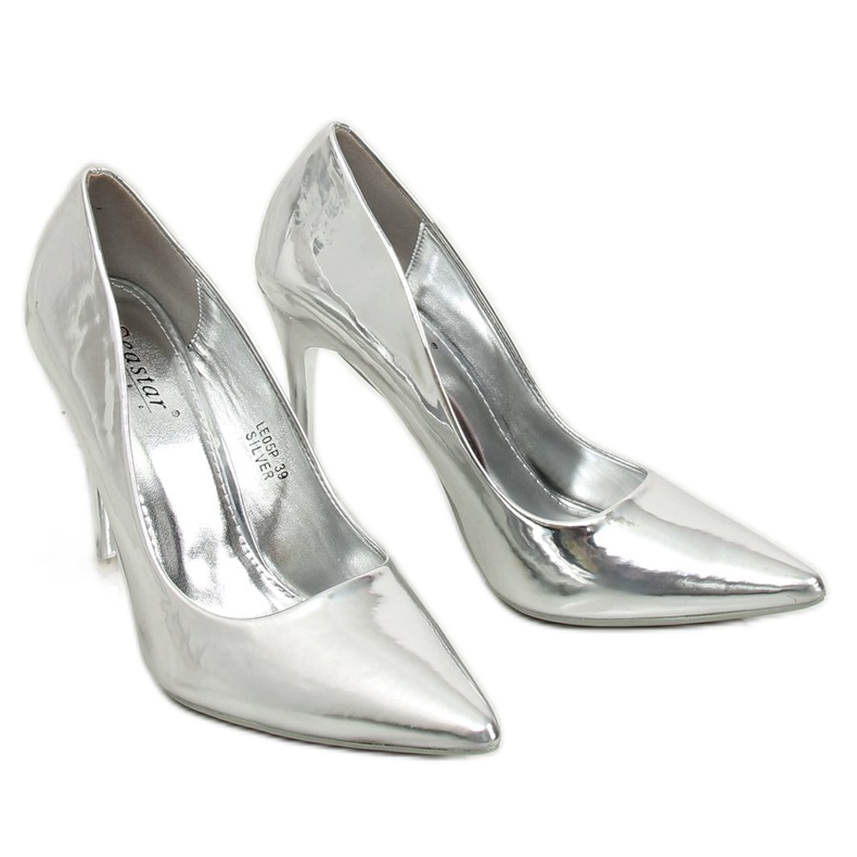 Silbermetallic-Pins LE05P Silber grau