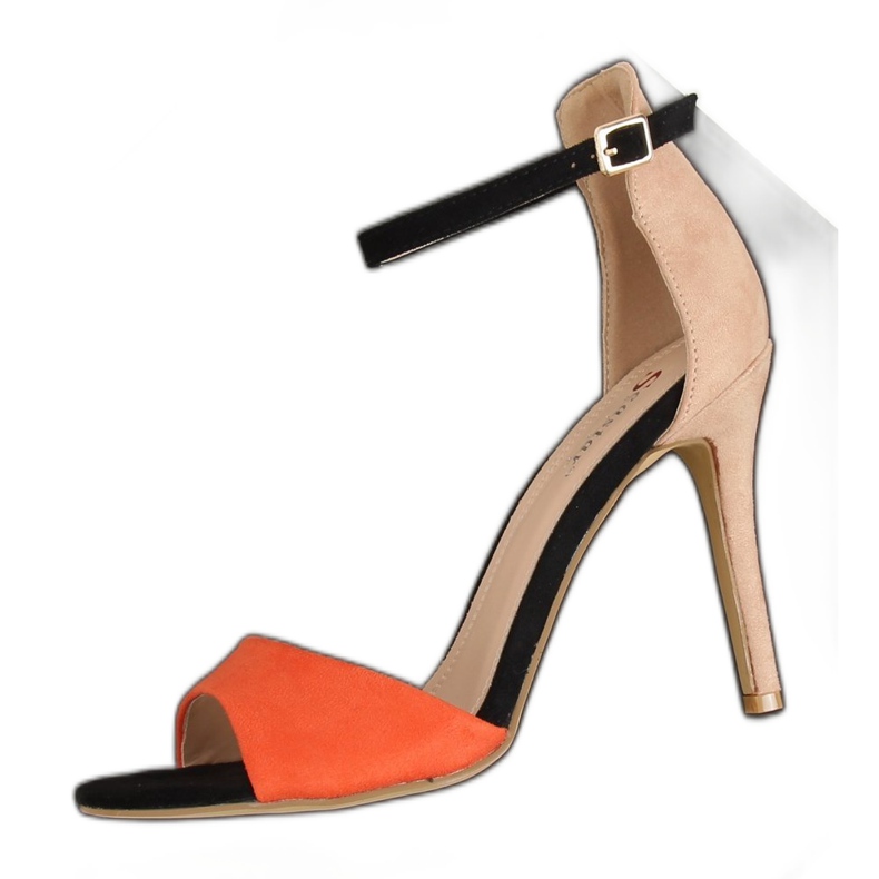 Sandalen mit hohem Absatz WD100P Beige braun mehrfarbig