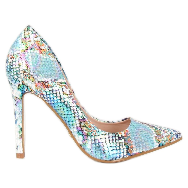 Schlangenhautblaue Nieten NF-42P Blau mehrfarbig