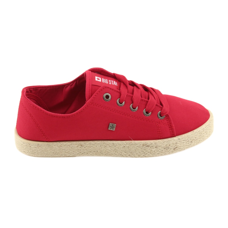 Ballerinas Espadrilles Damenschuhe rot Big star 274424