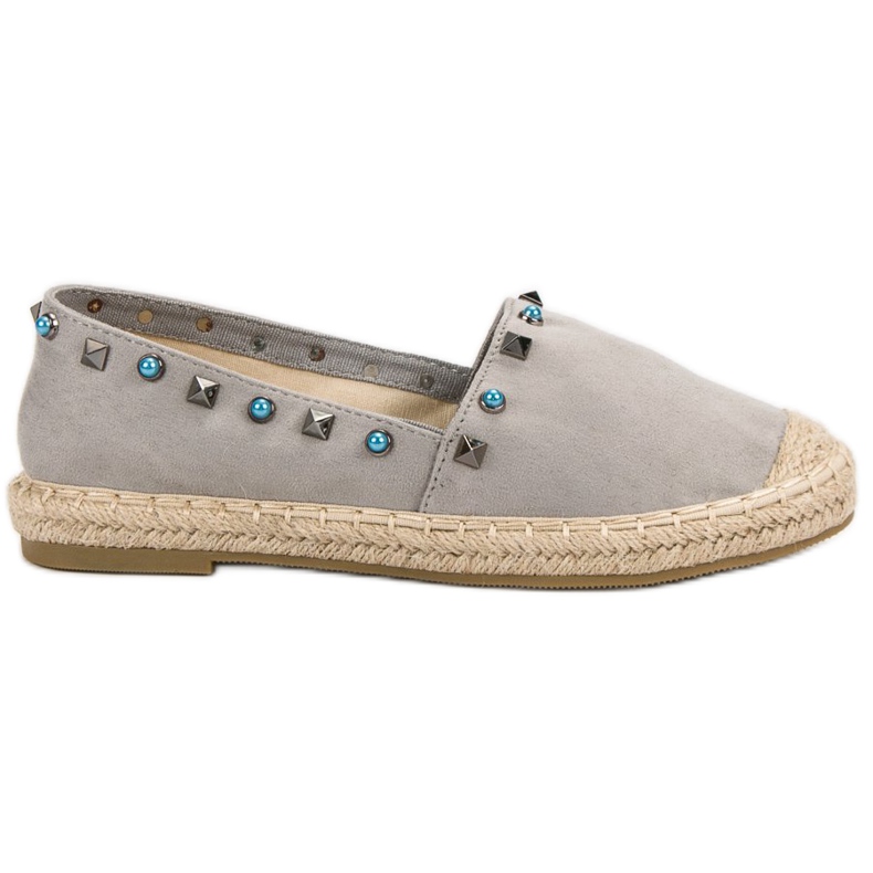 Evento Wildleder-Espadrilles mit Jets grau