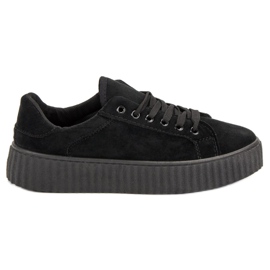 Seastar Creepers aus schwarzem Wildleder
