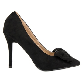 Laura Mode Wildleder-Heels mit Schleife schwarz