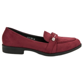 Nio Nio Kastanienbraune Loafer rot