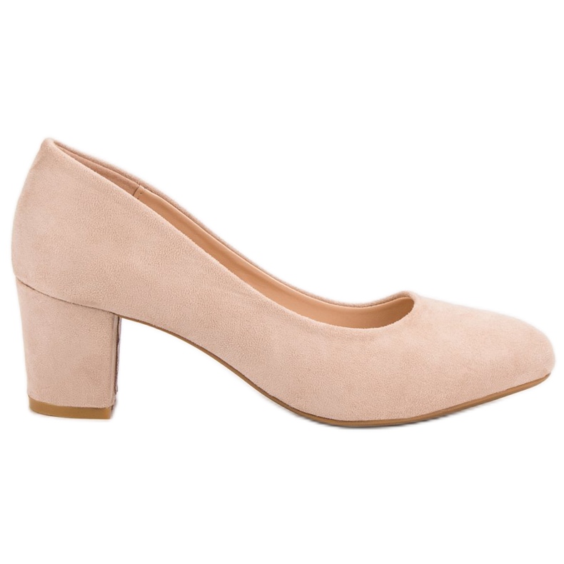 Seastar Wildleder-Pumps auf einer Säule beige