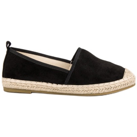 Bestelle Espadrilles aus Wildleder schwarz