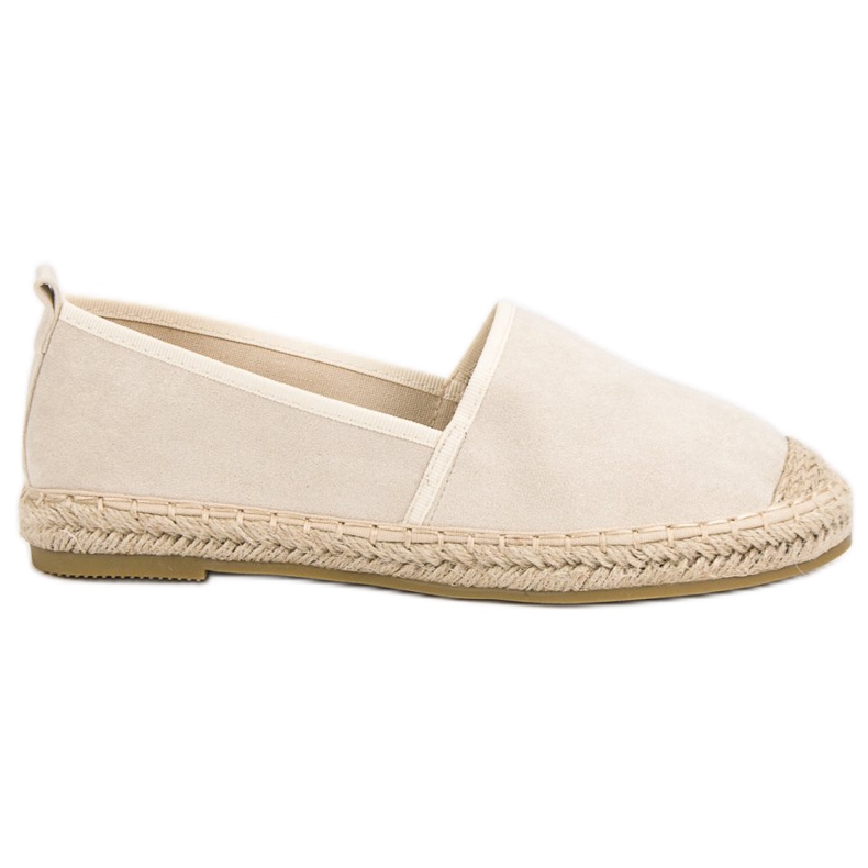 Bestelle Espadrilles aus Wildleder gelb