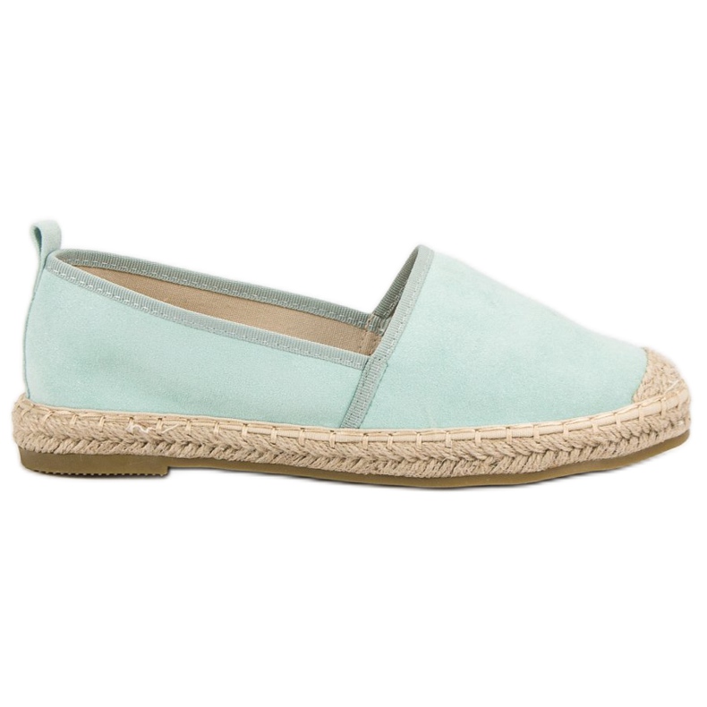 Bestelle Espadrilles aus Wildleder grün