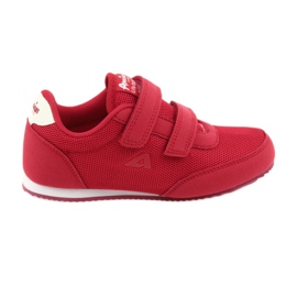 Rote American Club Sneakers weiß