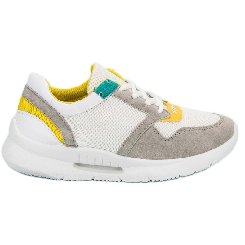 Sportschuhe zum Schnüren weiß mehrfarbig