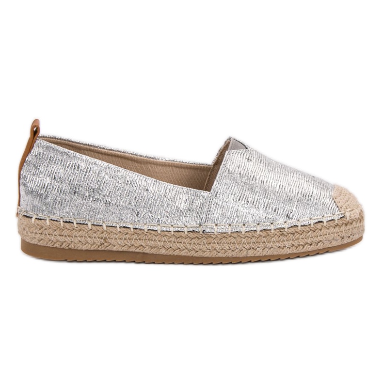 Small Swan Glänzende Espadrilles grau