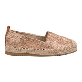 Small Swan Glänzende Espadrilles gelb