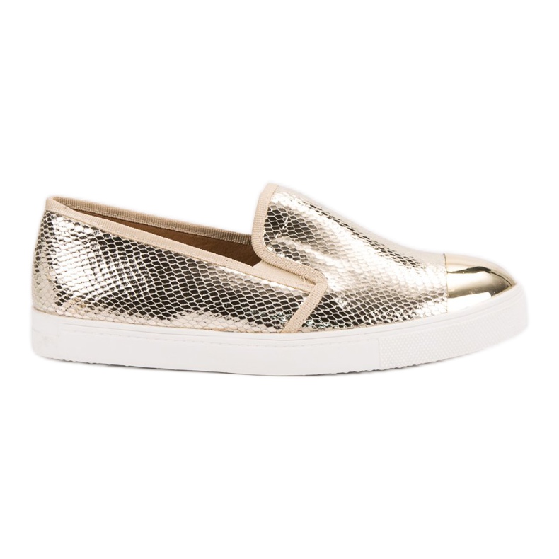 Queen Bee Goldene Slip-On-Sneakers