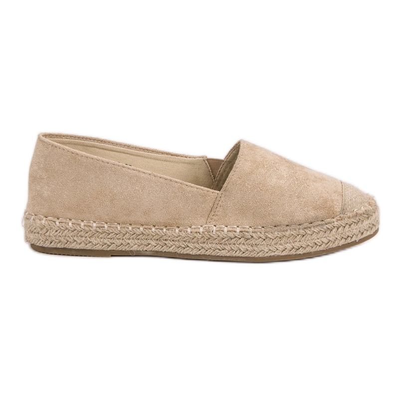Small Swan Espadrilles aus Wildleder braun