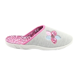 Befado farbige Damenschuhe 235D155 lila grau