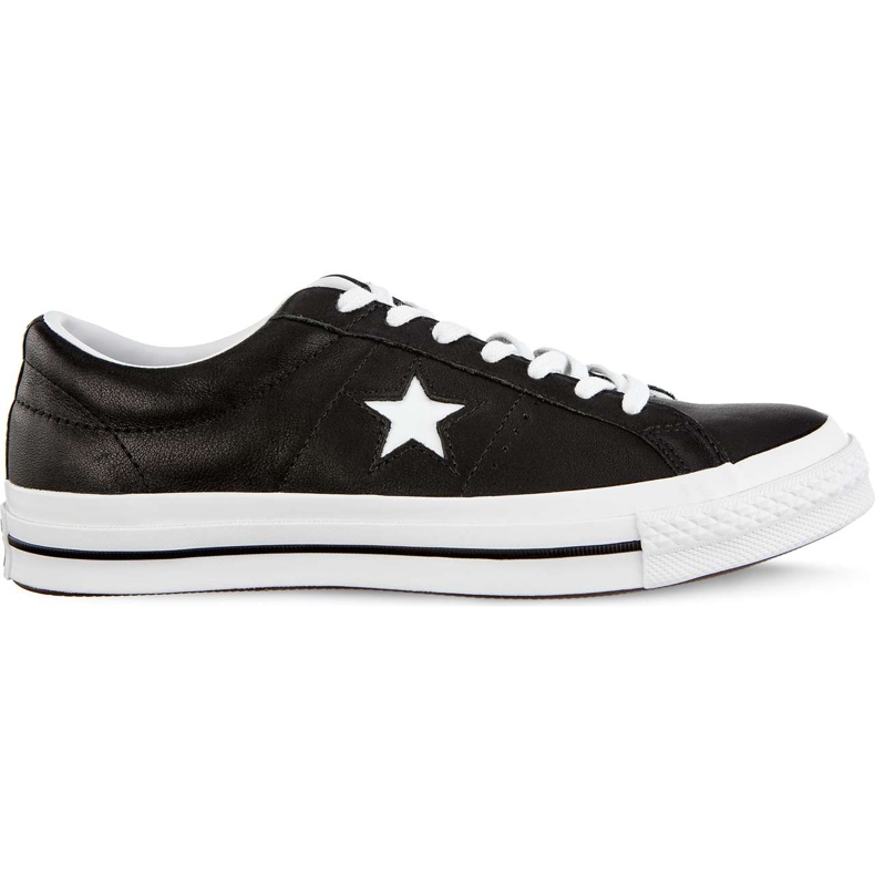 Converse One Star Ox C163385 Schwarz Weiß Weiß