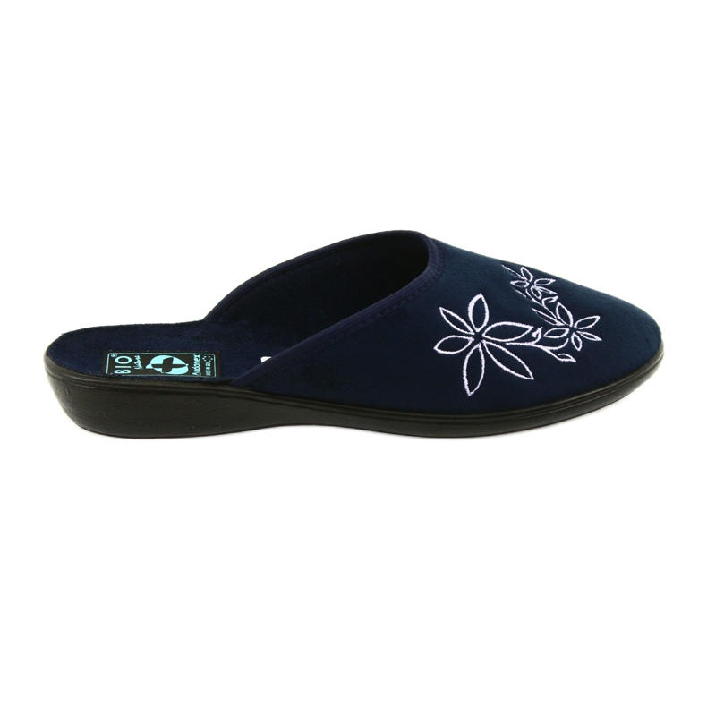 Damenhausschuhe Adanex 23931 navy blau
