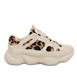 M-020 Sportschuhe Leopard beige