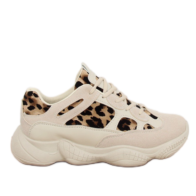 M-020 Sportschuhe Leopard beige