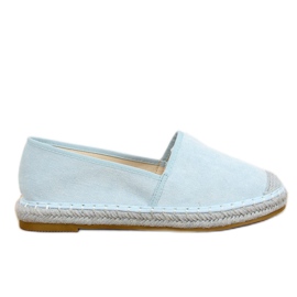 AF40 LT.BLUE blaue Wildleder-Espadrilles