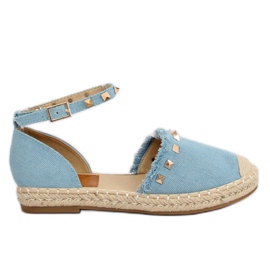Blaue Denim-Espadrilles CH-1K211 L.BLUE