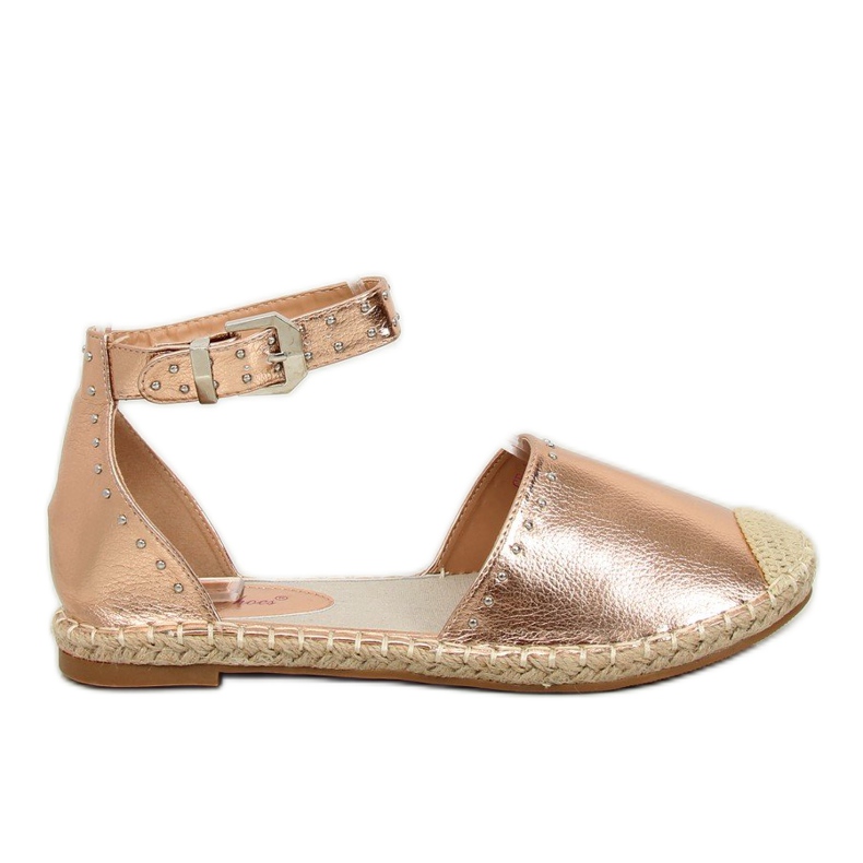 Espadrilles in Champagner-Metallic CF-1K215 Champagner rosa
