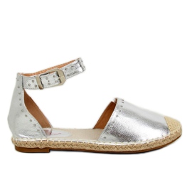 Silbermetallic Espadrilles CF-1K215 Silber grau