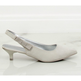 Pumps mit grauer Ferse B-43 Grau