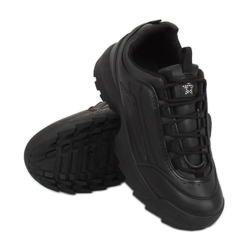 Schwarz 83018 Schwarze Sportschuhe