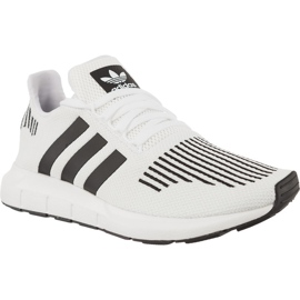 Adidas Swift Run Ftwr White Core Schwarz Mittelgrau Heather weiß