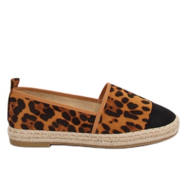 Damen Espadrilles 888-15 Leopard schwarz braun mehrfarbig