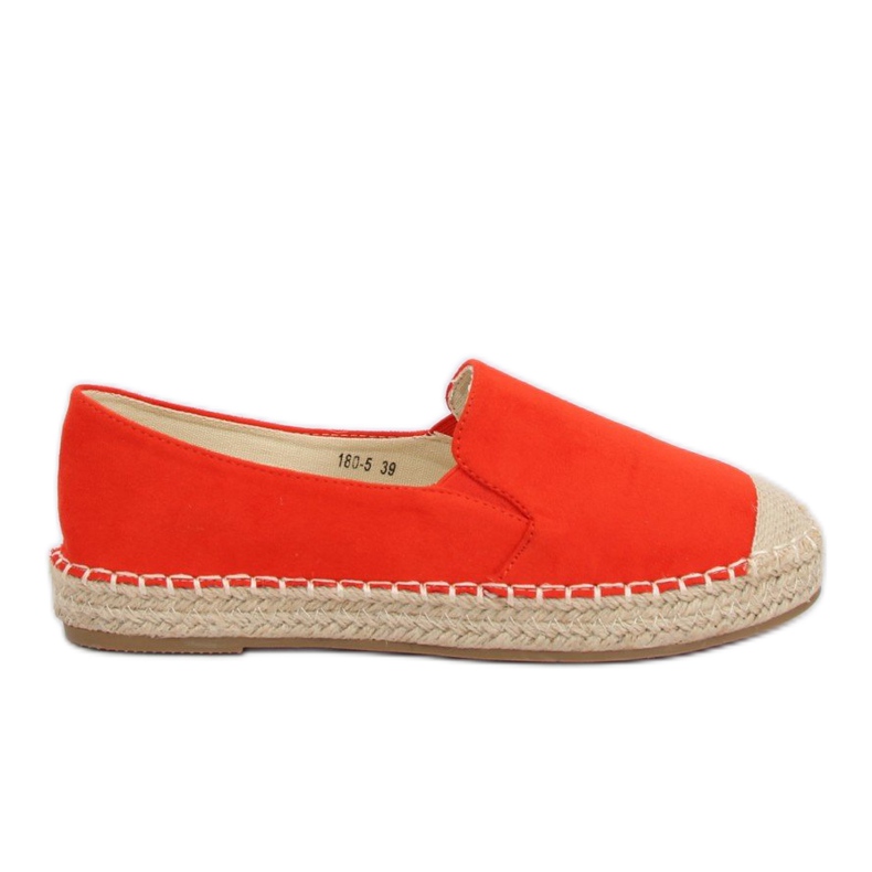 Orange Espadrilles für Damen 180-5 Orange