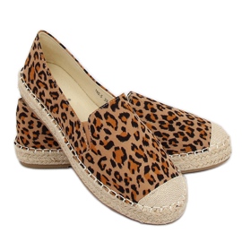 Damen Espadrilles Leopard 180-5 Leopard braun mehrfarbig