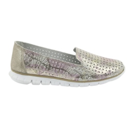 Damen Sportleder Herren Filippo 663 weiß rosa