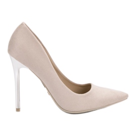 Seastar Beige Wildleder-Absätze