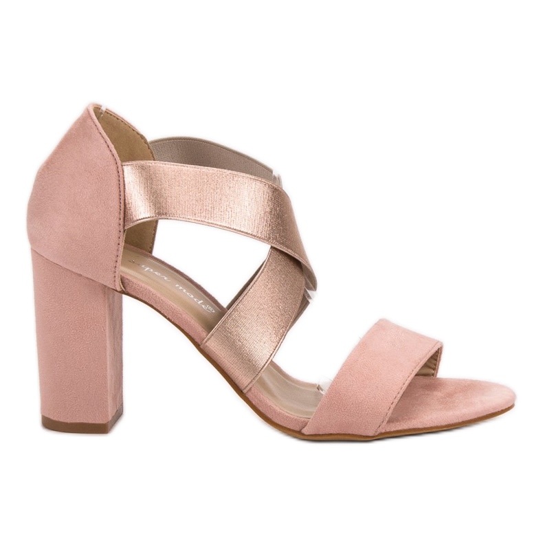 Super Mode Rosa Sandalen mit hohen Absätzen