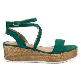 Ch. Creation Grüne Keilsandalen