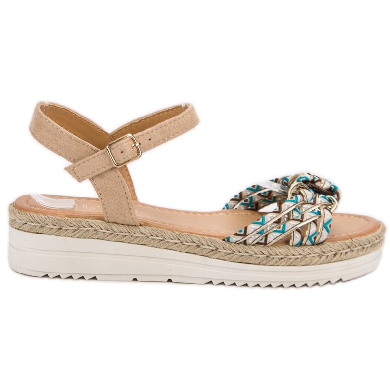 Ch. Creation Modische Espadrilles-Sandalen braun