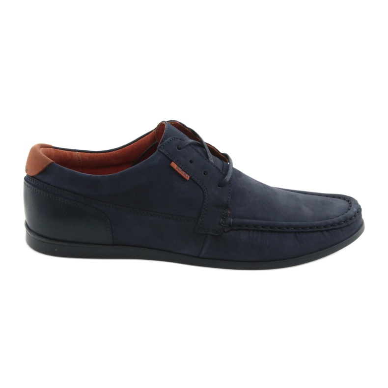 Badura gebundene Loafer 3175 marineblau orange navy blau