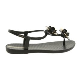 Ipanema Sandalen Damenschuhe mit Blumen 82662 schwarz gelb